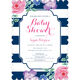 Vintage Flower Baby Shower Invitations Image 6 of 6